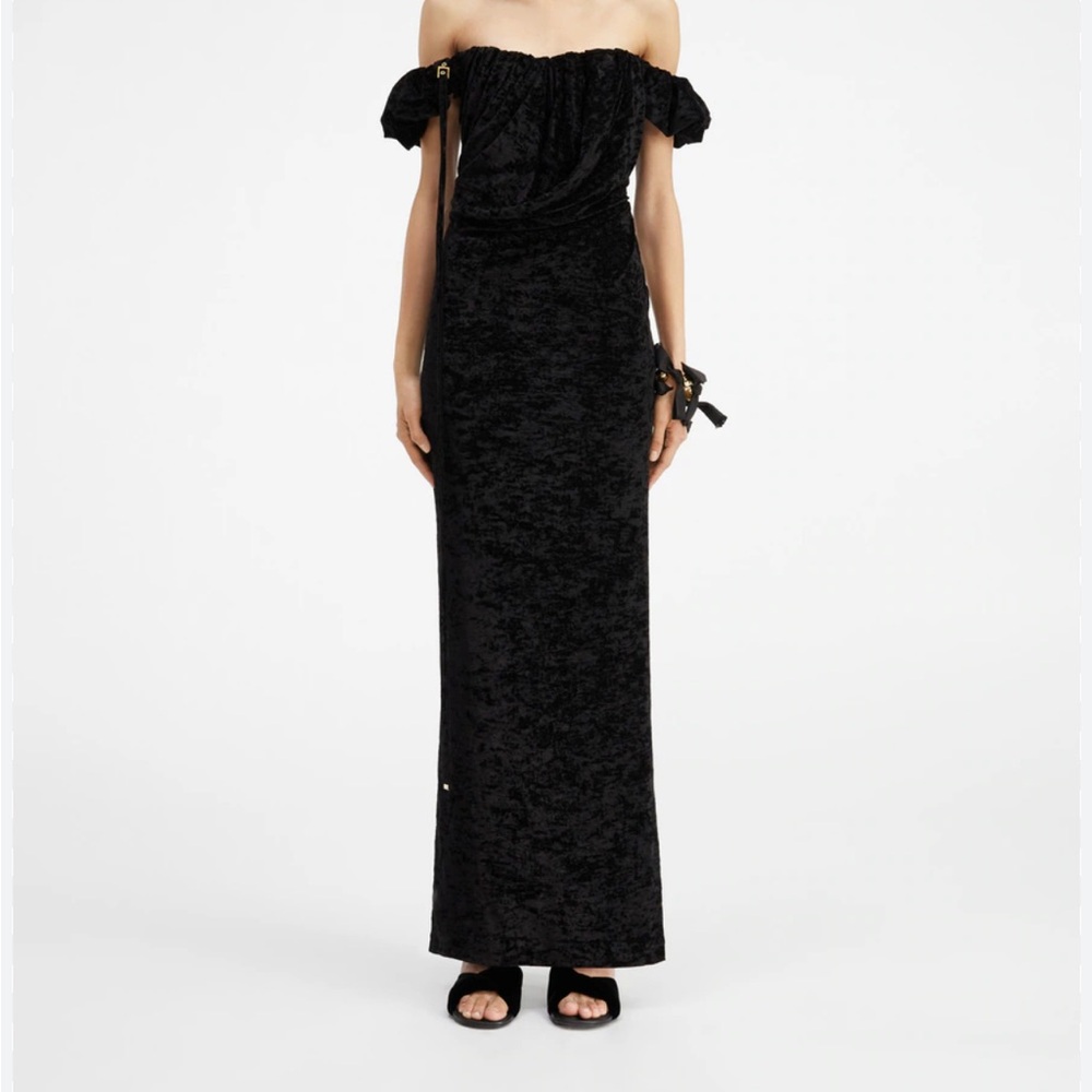 Jacquemus Crushed Velour Gown